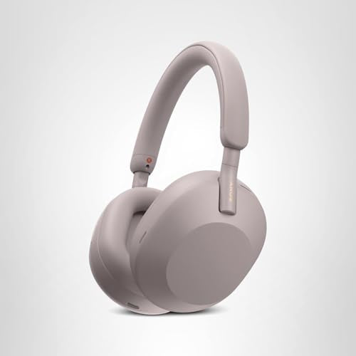 Sony WH-1000XM5 Premium Noise Canceling Wireless Headphones, Auto NC Optimizer, 30-Hour Battery, Alexa Voice Control, Smoky Pink