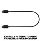 Skullcandy Crusher ANC 2 Wireless Over-Ear Bluetooth Headphones with Extra USB-C Charging Cable, Multi-Sensory Bass, Active Noise Cancelling, 60 Hours Battery, Microphone iPhone Android - True Black