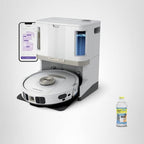 Shark Robot Vacuum & Mop Combo, PowerDetect NeverTouch Pro, Self-Emptying, Self-Refill with Self-Clean Pad Wash & Dry, 60-Day Debris Capacity, 30-Day Refill Tank, 5 Technologies, Black, AV2800ZEBK