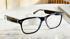 Amazon Echo Frames (newest model) + Echo Show 8 (newest model), Smart Glasses with Alexa, Rectangle frames in Classic Black with blue light filtering lenses