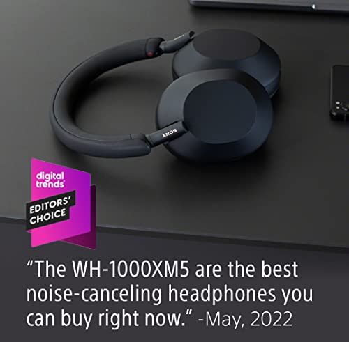 Sony WH-1000XM5 Premium Noise Canceling Wireless Headphones, Auto NC Optimizer, 30-Hour Battery, Alexa Voice Control, Smoky Pink