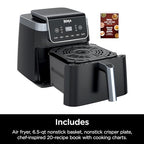 Ninja | Air Fryer Pro XL | 6.5QT Capacity fits up to 9lbs of Wings| 7-in-1 Max Crisp, Broil, Air Fry, Roast, Bake, Reheat & Dehydrate | Dishwasher Safe Parts | Space Saving | Grey | AF182AMZ