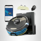 Shark Robot Vacuum & Mop Combo, Powerful Suction, Matrix Plus, 60-Day Debris Capacity, HEPA Bagless Self Empty Base, Sonic Mopping, Home Mapping for Pet Hair - Carpets & Hardfloor, AV2610WA