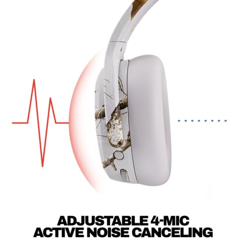 Skullcandy Crusher ANC 2 Wireless Over-Ear Bluetooth Headphones with Extra USB-C Charging Cable, Multi-Sensory Bass, Active Noise Cancelling, 60 Hours Battery, Microphone iPhone Android - True Black