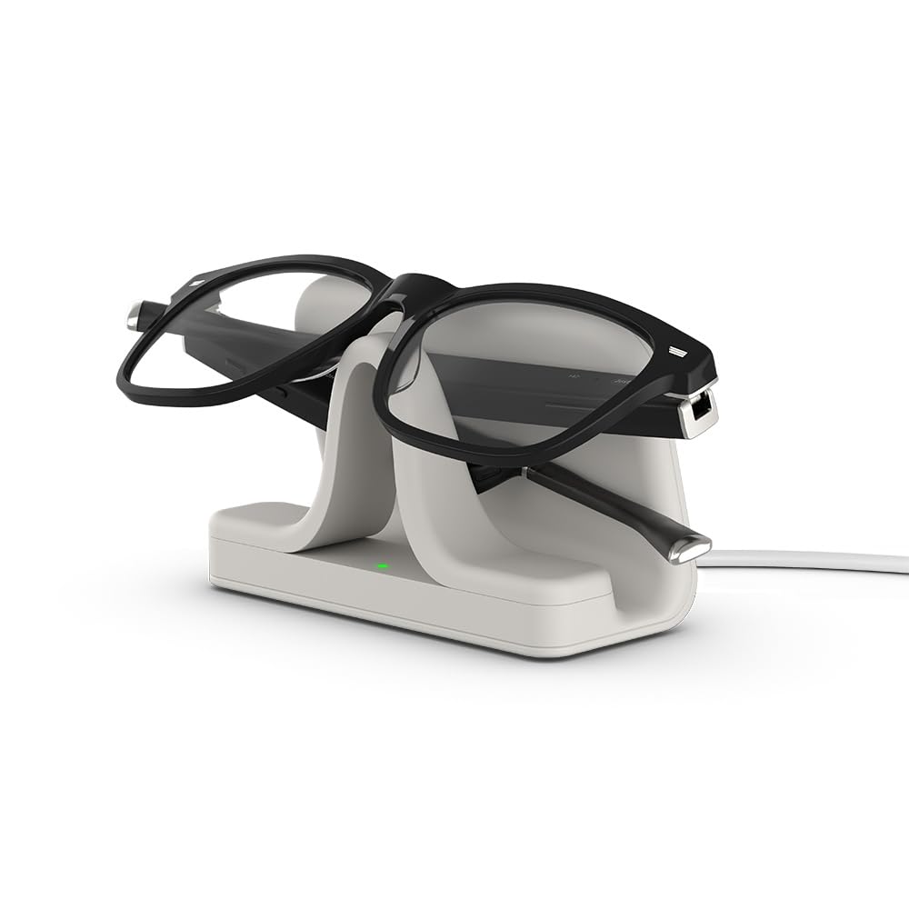 Amazon Echo Frames (newest model) + Echo Show 8 (newest model), Smart Glasses with Alexa, Rectangle frames in Classic Black with blue light filtering lenses