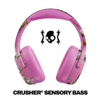 Skullcandy Crusher ANC 2 Wireless Over-Ear Bluetooth Headphones with Extra USB-C Charging Cable, Multi-Sensory Bass, Active Noise Cancelling, 60 Hours Battery, Microphone iPhone Android - True Black