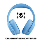 Skullcandy Crusher ANC 2 Wireless Over-Ear Bluetooth Headphones with Extra USB-C Charging Cable, Multi-Sensory Bass, Active Noise Cancelling, 60 Hours Battery, Microphone iPhone Android - True Black
