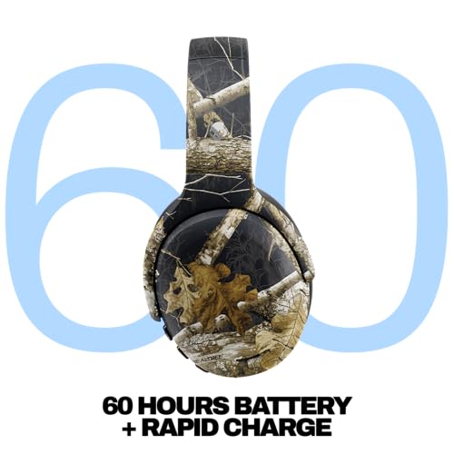 Skullcandy Crusher ANC 2 Wireless Over-Ear Bluetooth Headphones with Extra USB-C Charging Cable, Multi-Sensory Bass, Active Noise Cancelling, 60 Hours Battery, Microphone iPhone Android - True Black