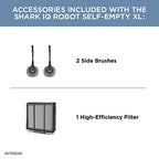 Shark Robot Vacuum & Mop Combo, PowerDetect NeverTouch Pro, Self-Emptying, Self-Refill with Self-Clean Pad Wash & Dry, 60-Day Debris Capacity, 30-Day Refill Tank, 5 Technologies, Black, AV2800ZEBK