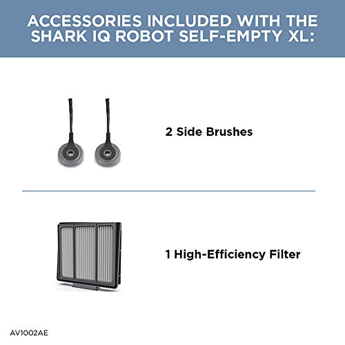 Shark Robot Vacuum & Mop Combo, PowerDetect NeverTouch Pro, Self-Emptying, Self-Refill with Self-Clean Pad Wash & Dry, 60-Day Debris Capacity, 30-Day Refill Tank, 5 Technologies, Black, AV2800ZEBK