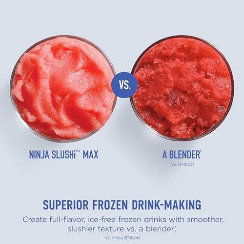 Ninja SLUSHi Max | XXL Smart Frozen Drink Maker | Exclusive Smart Technology | Party-Sized 150oz Capacity | No Ice Needed | 6 Programs | Perfect Temp & Texture up to 12 hours | Blue | FS605SG