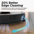 Shark Robot Vacuum & Mop Combo, Powerful Suction, Matrix Plus, 60-Day Debris Capacity, HEPA Bagless Self Empty Base, Sonic Mopping, Home Mapping for Pet Hair - Carpets & Hardfloor, AV2610WA