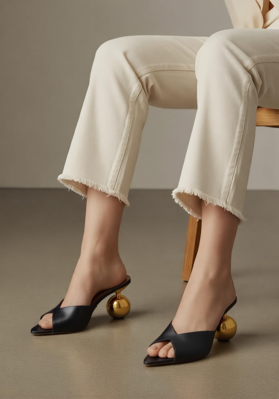 JW PEI Women's Ellie Sphere Heel Mules