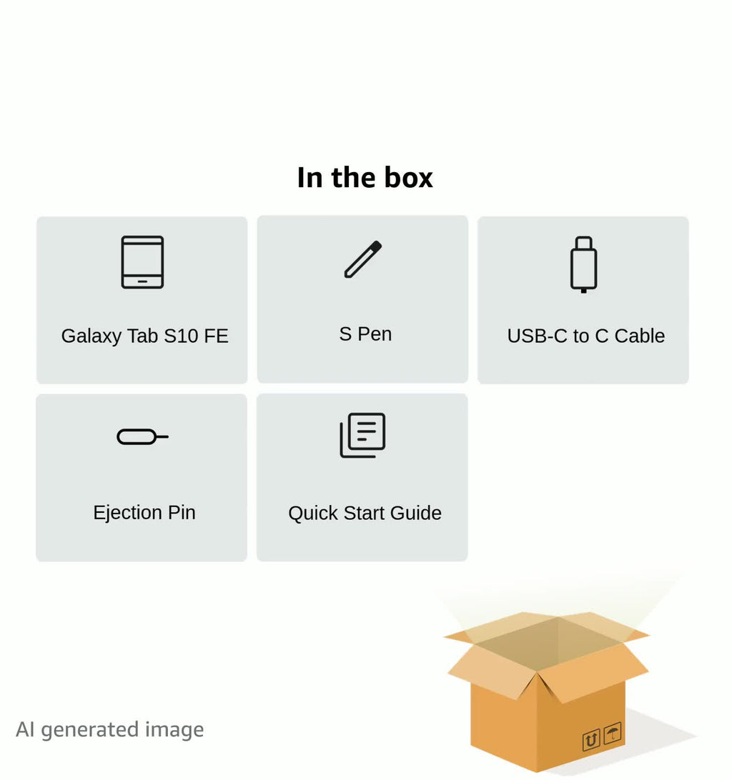 SAMSUNG Galaxy Tab S10 FE 128GB WiFi Android Tablet, Large Display, Long Battery Life, Exynos 1580 Processor, IP68 Water-Resistant, 90 Hz Refresh, S Pen for Note-Taking, US Version, Silver