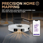 Shark Robot Vacuum & Mop Combo, PowerDetect NeverTouch Pro, Self-Emptying, Self-Refill with Self-Clean Pad Wash & Dry, 60-Day Debris Capacity, 30-Day Refill Tank, 5 Technologies, Black, AV2800ZEBK