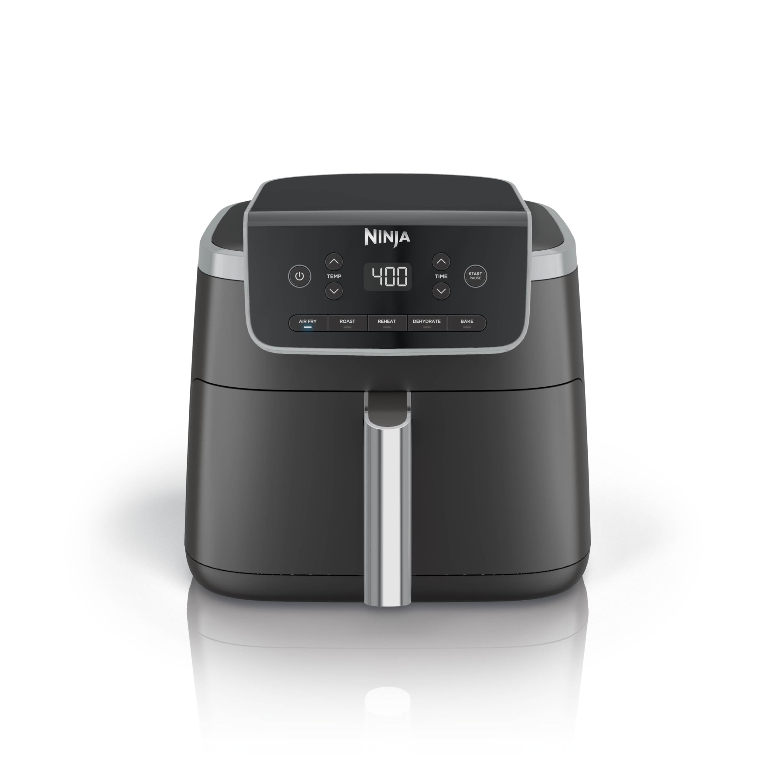 Ninja | Air Fryer Pro XL | 6.5QT Capacity fits up to 9lbs of Wings| 7-in-1 Max Crisp, Broil, Air Fry, Roast, Bake, Reheat & Dehydrate | Dishwasher Safe Parts | Space Saving | Grey | AF182AMZ