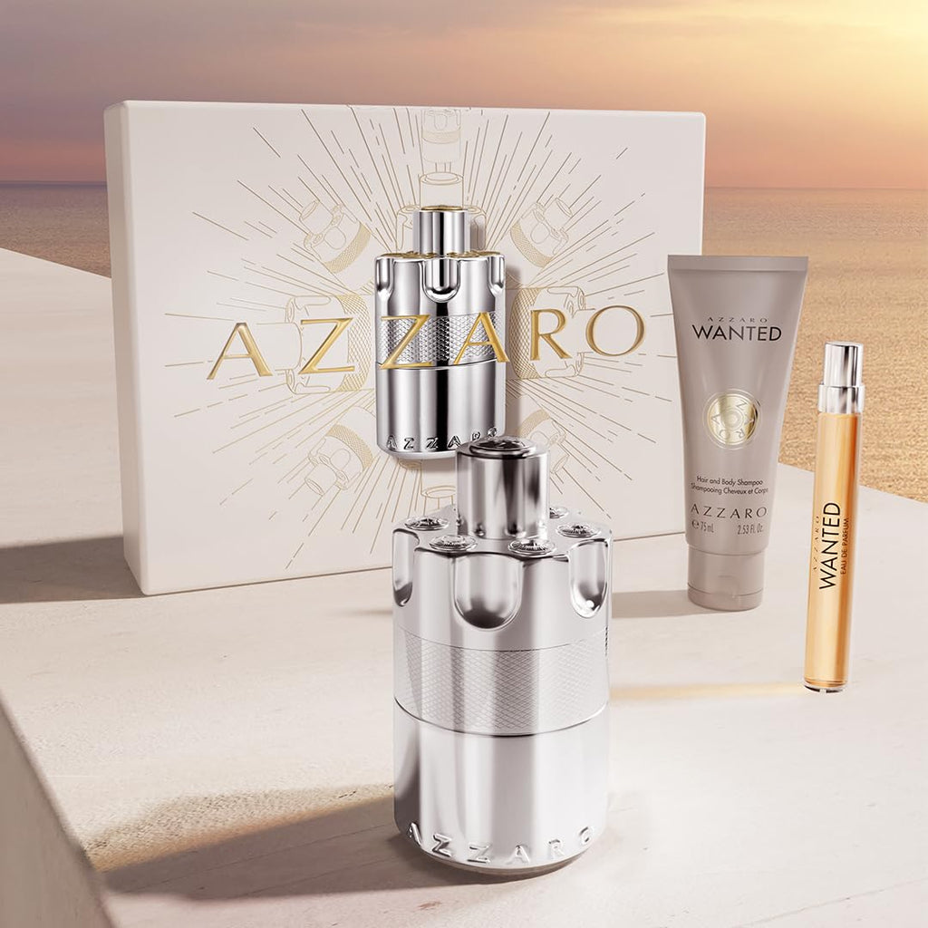 Azzaro Wanted Eau de Parfum - Energizing & Intense Mens Cologne - Woody, Aromatic & Spicy Fragrance - Fresh Notes of Juniper Berries, Sage, Vetiver - Lasting Wear - Luxury Perfumes for Men