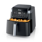 Ninja | Air Fryer Pro XL | 6.5QT Capacity fits up to 9lbs of Wings| 7-in-1 Max Crisp, Broil, Air Fry, Roast, Bake, Reheat & Dehydrate | Dishwasher Safe Parts | Space Saving | Grey | AF182AMZ