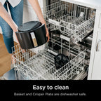 Ninja | Air Fryer Pro XL | 6.5QT Capacity fits up to 9lbs of Wings| 7-in-1 Max Crisp, Broil, Air Fry, Roast, Bake, Reheat & Dehydrate | Dishwasher Safe Parts | Space Saving | Grey | AF182AMZ