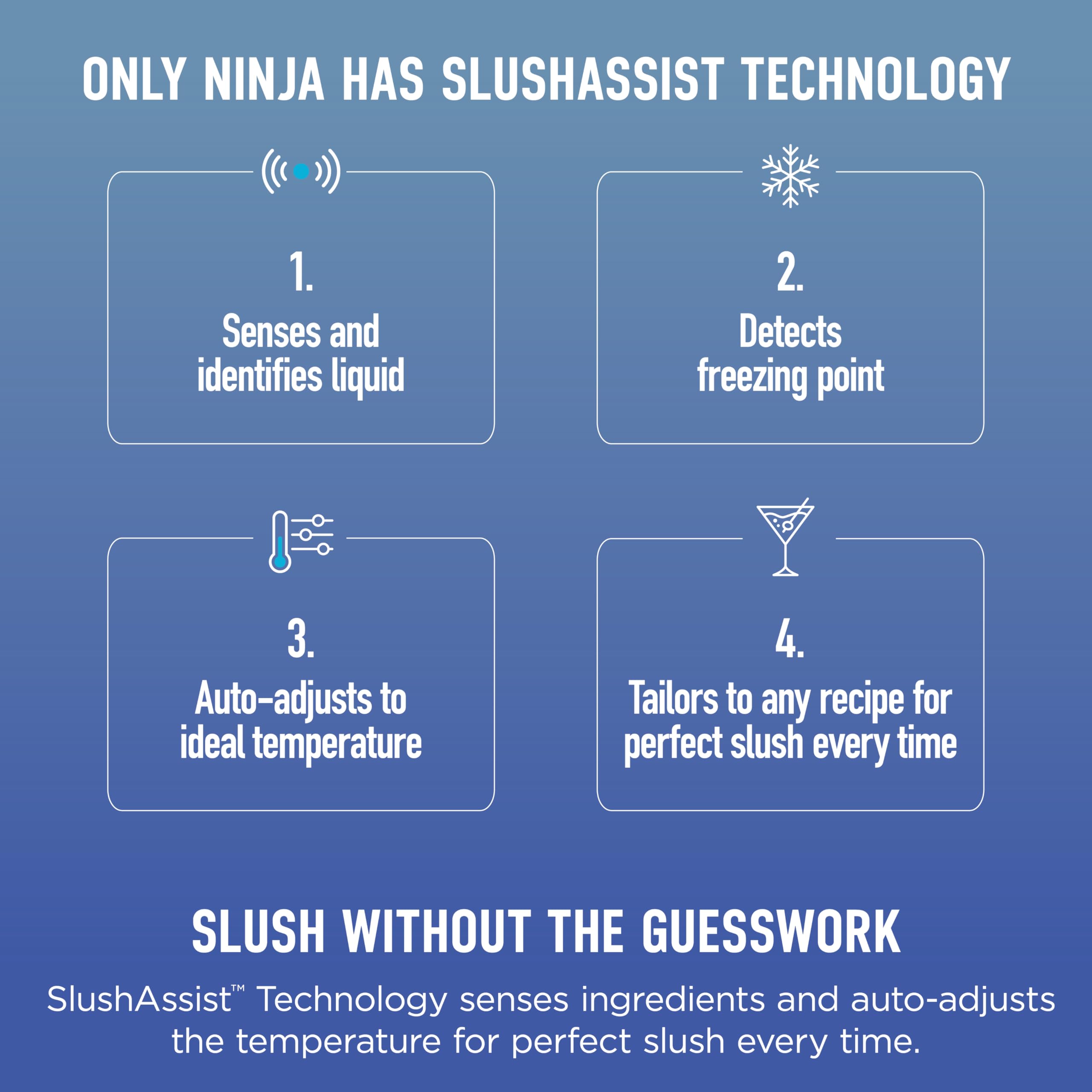 Ninja SLUSHi Max | XXL Smart Frozen Drink Maker | Exclusive Smart Technology | Party-Sized 150oz Capacity | No Ice Needed | 6 Programs | Perfect Temp & Texture up to 12 hours | Blue | FS605SG