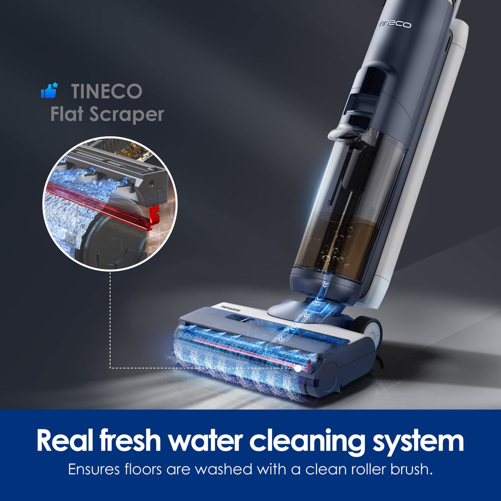 Tineco Smart Wet Dry Vacuum Cleaners, Floor Cleaner Mop 2-in-1 Cordless Vacuum for Multi-Surface, Lightweight and Handheld, Floor ONE S5 Combo