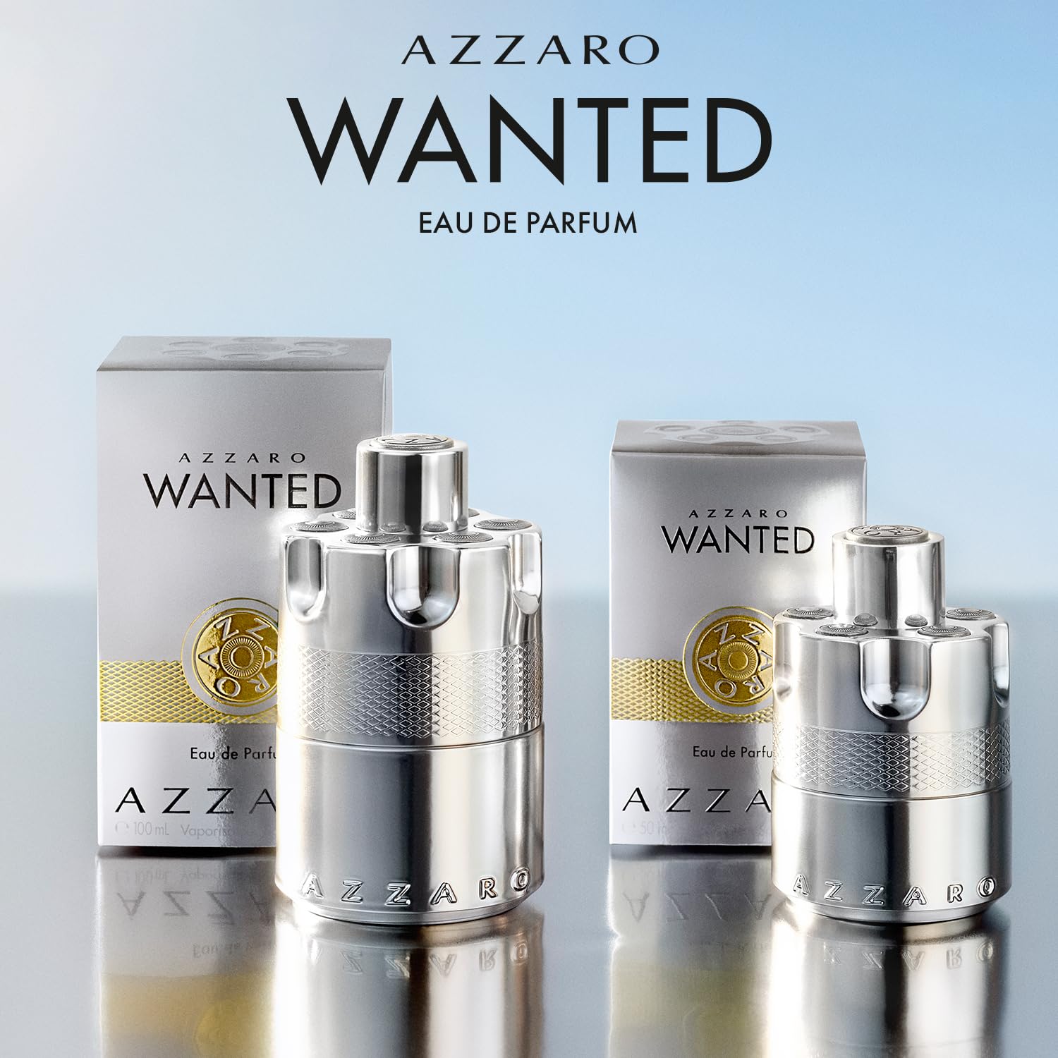 Azzaro Wanted Eau de Parfum - Energizing & Intense Mens Cologne - Woody, Aromatic & Spicy Fragrance - Fresh Notes of Juniper Berries, Sage, Vetiver - Lasting Wear - Luxury Perfumes for Men