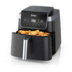 Ninja | Air Fryer Pro XL | 6.5QT Capacity fits up to 9lbs of Wings| 7-in-1 Max Crisp, Broil, Air Fry, Roast, Bake, Reheat & Dehydrate | Dishwasher Safe Parts | Space Saving | Grey | AF182AMZ