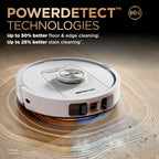 Shark Robot Vacuum & Mop Combo, PowerDetect NeverTouch Pro, Self-Emptying, Self-Refill with Self-Clean Pad Wash & Dry, 60-Day Debris Capacity, 30-Day Refill Tank, 5 Technologies, Black, AV2800ZEBK