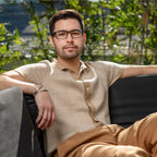 Amazon Echo Frames (newest model) + Echo Show 8 (newest model), Smart Glasses with Alexa, Rectangle frames in Classic Black with blue light filtering lenses