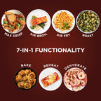 Ninja | Air Fryer Pro XL | 6.5QT Capacity fits up to 9lbs of Wings| 7-in-1 Max Crisp, Broil, Air Fry, Roast, Bake, Reheat & Dehydrate | Dishwasher Safe Parts | Space Saving | Grey | AF182AMZ