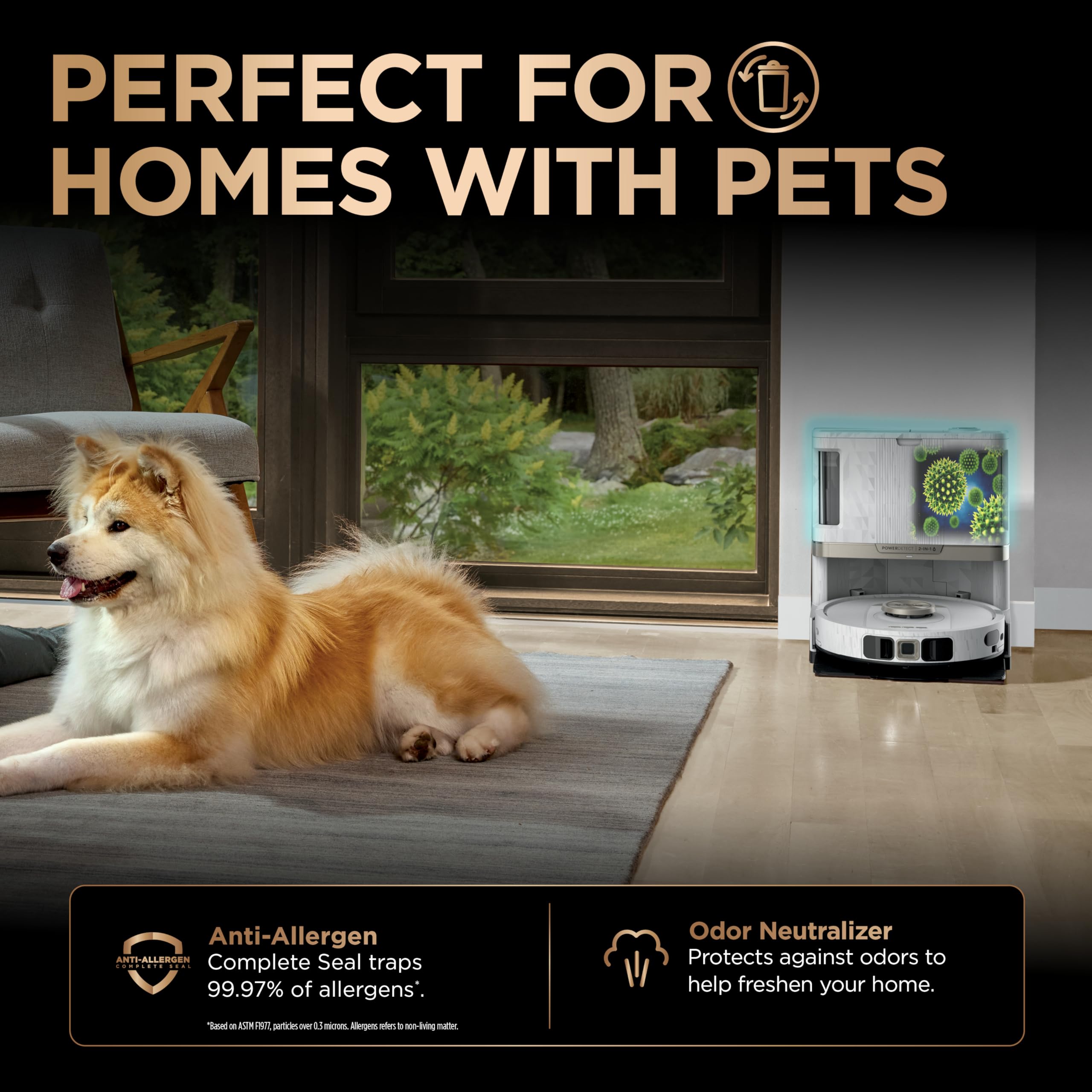 Shark Robot Vacuum & Mop Combo, PowerDetect NeverTouch Pro, Self-Emptying, Self-Refill with Self-Clean Pad Wash & Dry, 60-Day Debris Capacity, 30-Day Refill Tank, 5 Technologies, Black, AV2800ZEBK