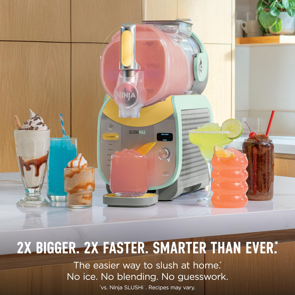 Ninja SLUSHi Max | XXL Smart Frozen Drink Maker | Exclusive Smart Technology | Party-Sized 150oz Capacity | No Ice Needed | 6 Programs | Perfect Temp & Texture up to 12 hours | Blue | FS605SG