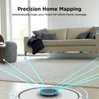Shark Robot Vacuum & Mop Combo, Powerful Suction, Matrix Plus, 60-Day Debris Capacity, HEPA Bagless Self Empty Base, Sonic Mopping, Home Mapping for Pet Hair - Carpets & Hardfloor, AV2610WA