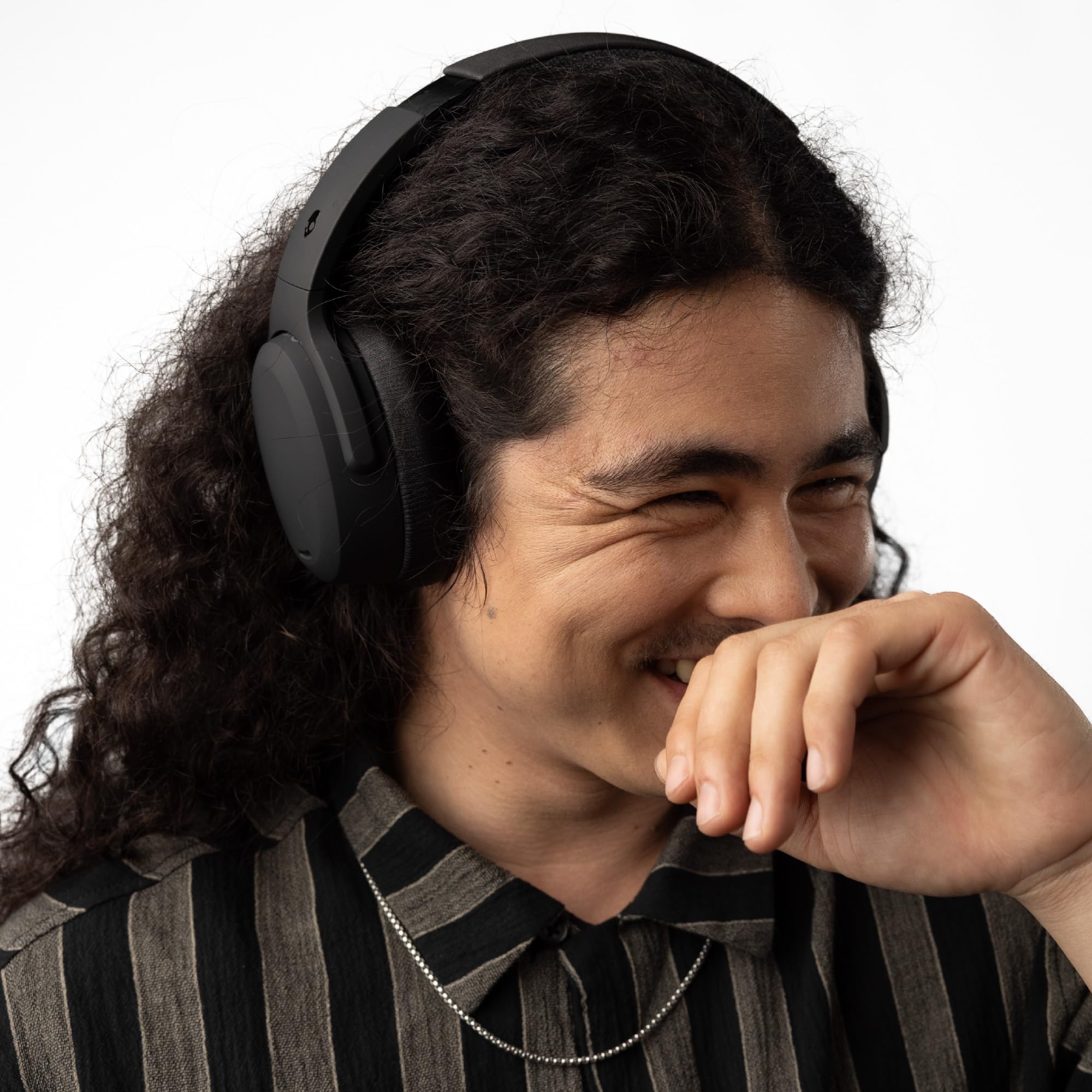 Skullcandy Crusher ANC 2 Wireless Over-Ear Bluetooth Headphones with Extra USB-C Charging Cable, Multi-Sensory Bass, Active Noise Cancelling, 60 Hours Battery, Microphone iPhone Android - True Black