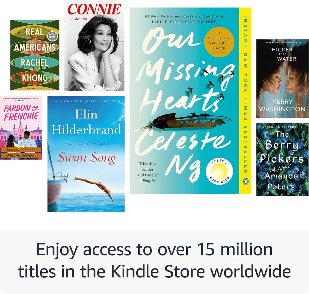 Kindle Paperwhite Signature Edition Essentials Bundle including All-new Kindle Paperwhite Signature Edition (32GB) - Black, Fabric Cover - Black, and Wireless Charging Dock