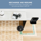 Shark Robot Vacuum & Mop Combo, PowerDetect NeverTouch Pro, Self-Emptying, Self-Refill with Self-Clean Pad Wash & Dry, 60-Day Debris Capacity, 30-Day Refill Tank, 5 Technologies, Black, AV2800ZEBK