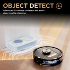 Shark Robot Vacuum & Mop Combo, PowerDetect NeverTouch Pro, Self-Emptying, Self-Refill with Self-Clean Pad Wash & Dry, 60-Day Debris Capacity, 30-Day Refill Tank, 5 Technologies, Black, AV2800ZEBK