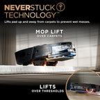 Shark Robot Vacuum & Mop Combo, PowerDetect NeverTouch Pro, Self-Emptying, Self-Refill with Self-Clean Pad Wash & Dry, 60-Day Debris Capacity, 30-Day Refill Tank, 5 Technologies, Black, AV2800ZEBK