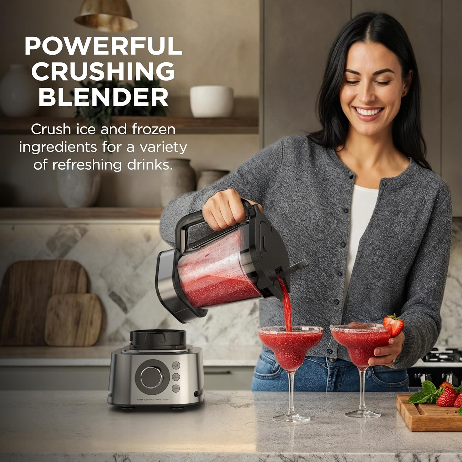 Ninja Blender & Food Processor Combo, Foodi Power Blender System for Smoothies, Bowls, Spreads & Shakes, 6 Functions, 72-oz Pitcher, To-Go Cups, Silver, SS401