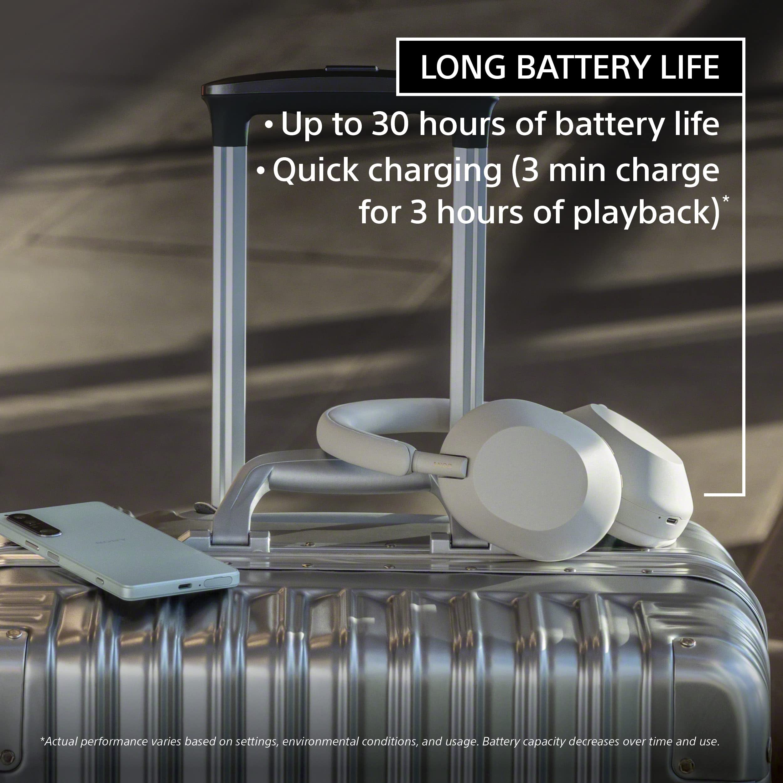 Sony WH-1000XM5 Premium Noise Canceling Wireless Headphones, Auto NC Optimizer, 30-Hour Battery, Alexa Voice Control, Smoky Pink