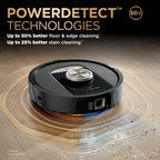 Shark Robot Vacuum & Mop Combo, PowerDetect NeverTouch Pro, Self-Emptying, Self-Refill with Self-Clean Pad Wash & Dry, 60-Day Debris Capacity, 30-Day Refill Tank, 5 Technologies, Black, AV2800ZEBK