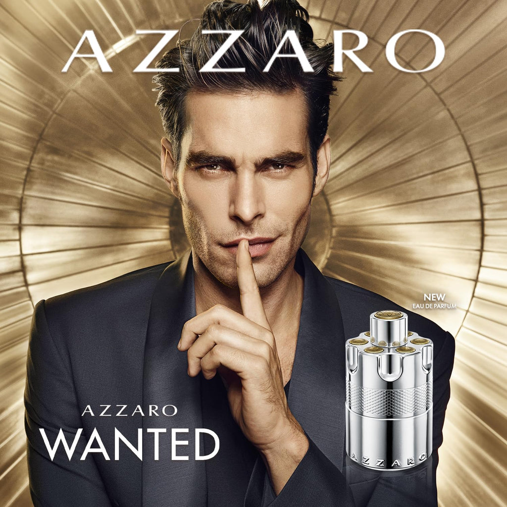 Azzaro Wanted Eau de Parfum - Energizing & Intense Mens Cologne - Woody, Aromatic & Spicy Fragrance - Fresh Notes of Juniper Berries, Sage, Vetiver - Lasting Wear - Luxury Perfumes for Men