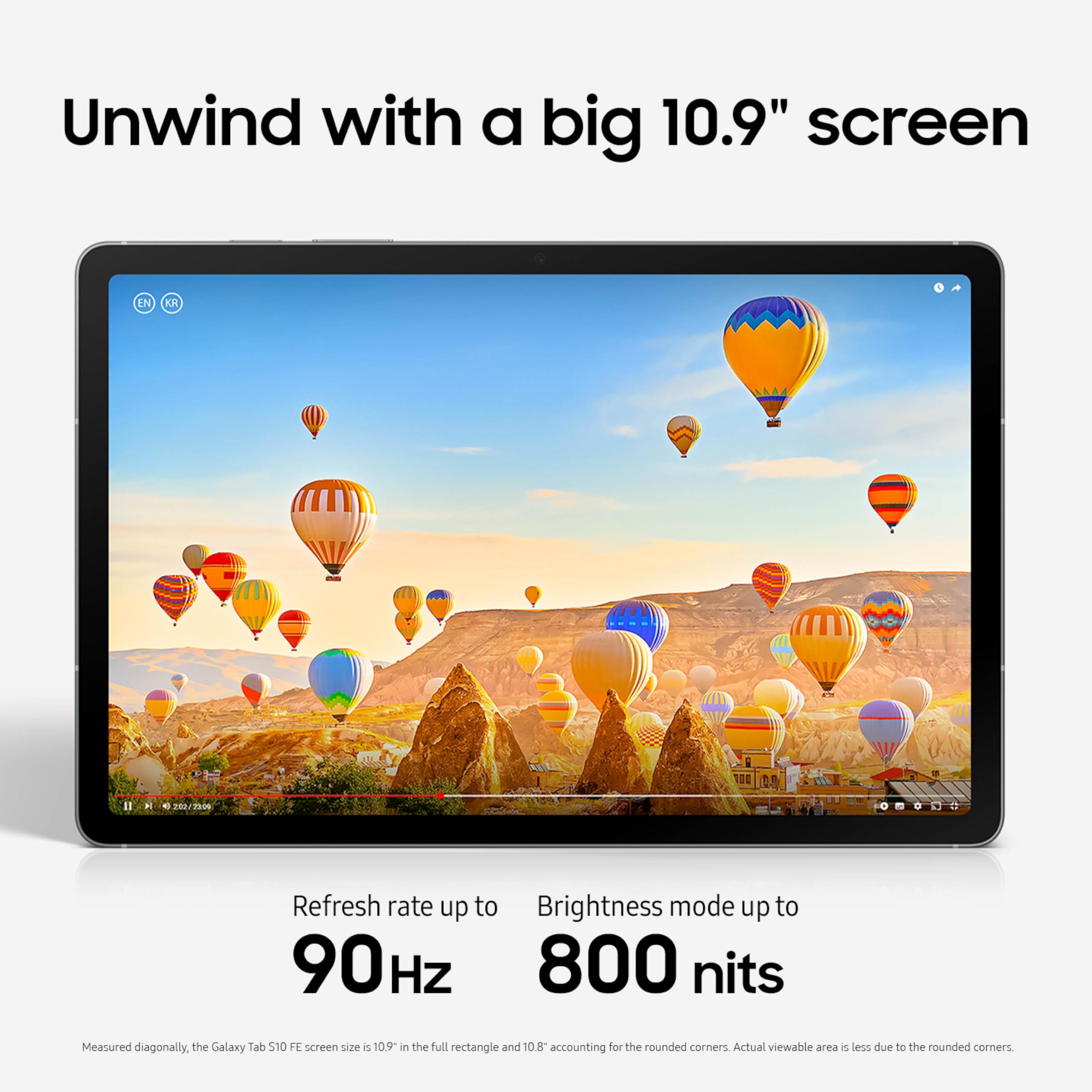 SAMSUNG Galaxy Tab S10 FE 128GB WiFi Android Tablet, Large Display, Long Battery Life, Exynos 1580 Processor, IP68 Water-Resistant, 90 Hz Refresh, S Pen for Note-Taking, US Version, Silver