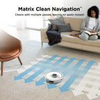 Shark Robot Vacuum & Mop Combo, Powerful Suction, Matrix Plus, 60-Day Debris Capacity, HEPA Bagless Self Empty Base, Sonic Mopping, Home Mapping for Pet Hair - Carpets & Hardfloor, AV2610WA