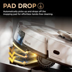 Shark Robot Vacuum & Mop Combo, PowerDetect NeverTouch Pro, Self-Emptying, Self-Refill with Self-Clean Pad Wash & Dry, 60-Day Debris Capacity, 30-Day Refill Tank, 5 Technologies, Black, AV2800ZEBK