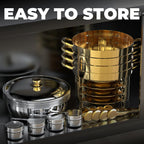 Chafing Dishes for Buffet 4 Pack, 6QT Round Chafing Dish Buffet Set Stainless Steel Buffet Food Warmers Sets for Catering Events Parties Dinners with Complete Set,Gold and Silver