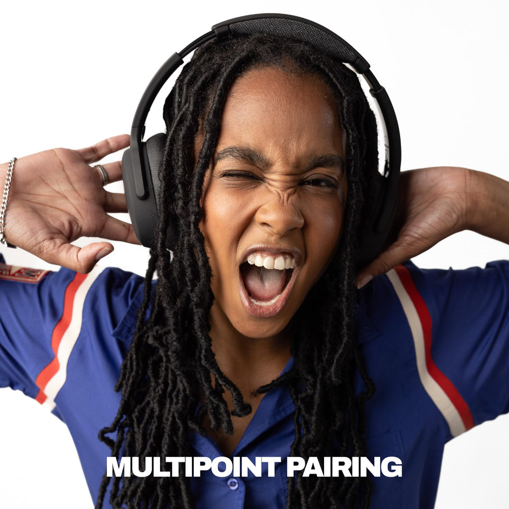 Skullcandy Crusher ANC 2 Wireless Over-Ear Bluetooth Headphones with Extra USB-C Charging Cable, Multi-Sensory Bass, Active Noise Cancelling, 60 Hours Battery, Microphone iPhone Android - True Black