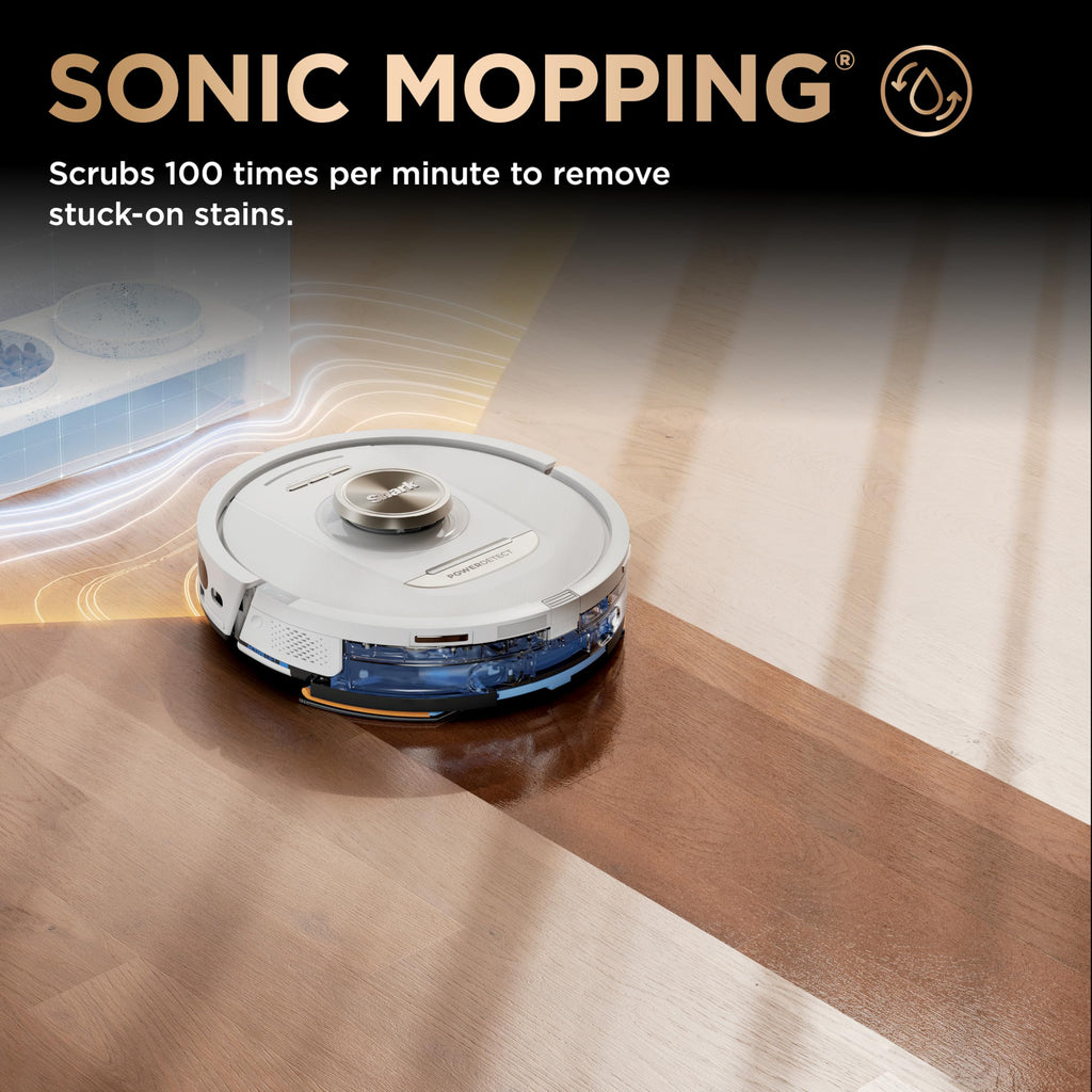 Shark Robot Vacuum & Mop Combo, PowerDetect NeverTouch Pro, Self-Emptying, Self-Refill with Self-Clean Pad Wash & Dry, 60-Day Debris Capacity, 30-Day Refill Tank, 5 Technologies, Black, AV2800ZEBK