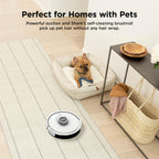 Shark Robot Vacuum & Mop Combo, Powerful Suction, Matrix Plus, 60-Day Debris Capacity, HEPA Bagless Self Empty Base, Sonic Mopping, Home Mapping for Pet Hair - Carpets & Hardfloor, AV2610WA