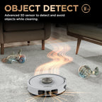 Shark Robot Vacuum & Mop Combo, PowerDetect NeverTouch Pro, Self-Emptying, Self-Refill with Self-Clean Pad Wash & Dry, 60-Day Debris Capacity, 30-Day Refill Tank, 5 Technologies, Black, AV2800ZEBK